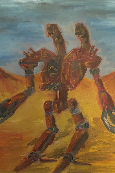 I found a mech, then got transported to a fantasy world!